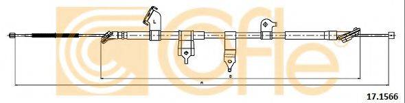 Трос, стояночная тормозная система COFLE 17.1566
