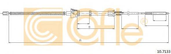 Трос, стояночная тормозная система COFLE 10.7133