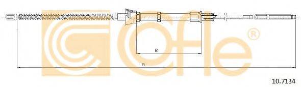 COFLE 107134 Трос, стояночная тормозная система