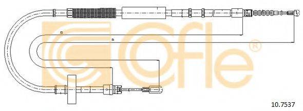 COFLE 107537 Трос, стояночная тормозная система