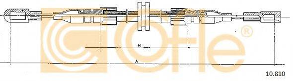 Трос, стояночная тормозная система COFLE 10.810