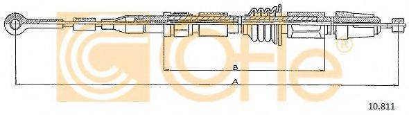 COFLE 10811 Трос, стоянкова гальмівна система