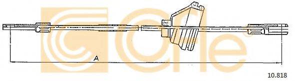 COFLE 10818 Трос, стоянкова гальмівна система