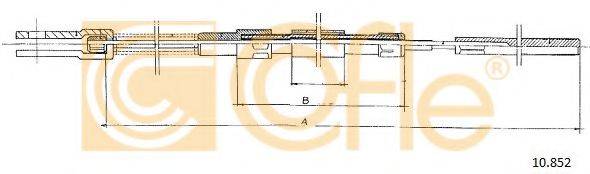 Трос, стоянкова гальмівна система COFLE 10.852