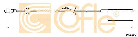 COFLE 108592 Трос, стояночная тормозная система
