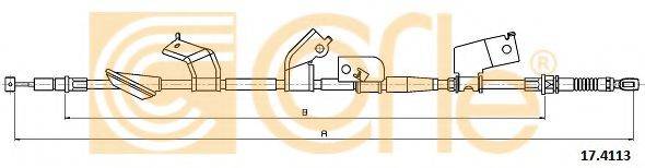 Трос, стояночная тормозная система COFLE 17.4113
