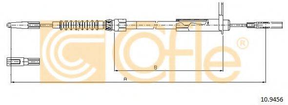 Трос, стояночная тормозная система COFLE 10.9456