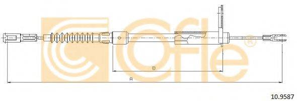 COFLE 109587 Трос, стояночная тормозная система