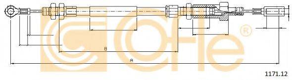 Трос, стояночная тормозная система COFLE 1171.12