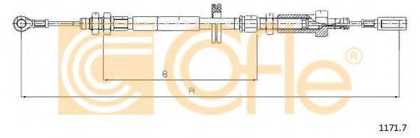COFLE 11717 Трос, стояночная тормозная система
