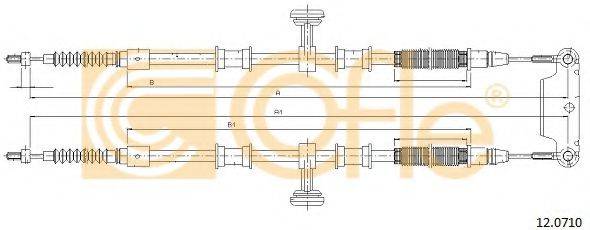 Трос, стоянкова гальмівна система COFLE 12.0710