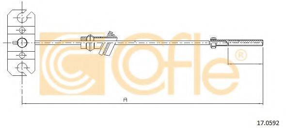 Трос, стояночная тормозная система COFLE 17.0592