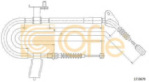 COFLE 170679 Трос, стояночная тормозная система