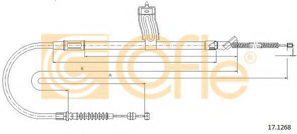COFLE 171268 Трос, стояночная тормозная система