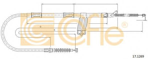 COFLE 171269 Трос, стояночная тормозная система