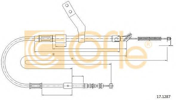 COFLE 171287 Трос, стояночная тормозная система