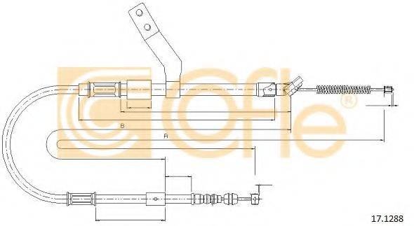 COFLE 171288 Трос, стояночная тормозная система