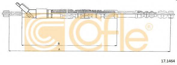 Трос, стояночная тормозная система COFLE 17.1464