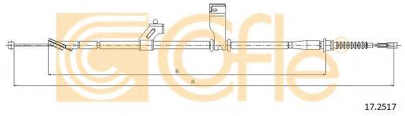 COFLE 172517 Трос, стояночная тормозная система