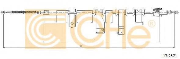 Трос, стояночная тормозная система COFLE 17.2571