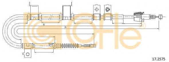 COFLE 172575 Трос, стояночная тормозная система