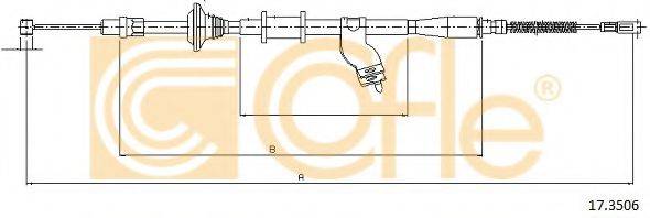 Трос, стоянкова гальмівна система COFLE 17.3506