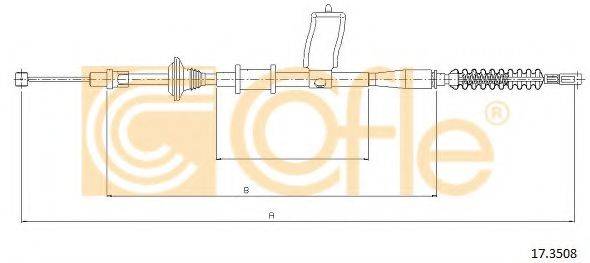 Трос, стояночная тормозная система COFLE 17.3508
