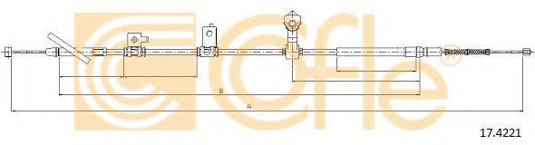 Трос, стояночная тормозная система COFLE 17.4221