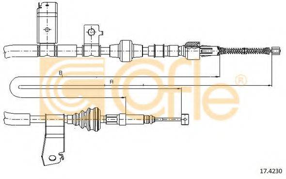 COFLE 174230 Трос, стоянкова гальмівна система