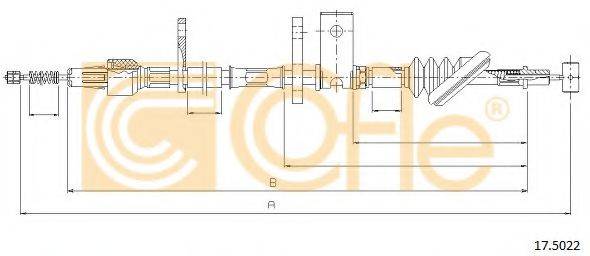 Трос, стояночная тормозная система COFLE 17.5022