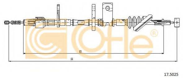 Трос, стояночная тормозная система COFLE 17.5025