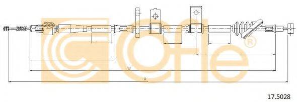 COFLE 175028 Трос, стояночная тормозная система