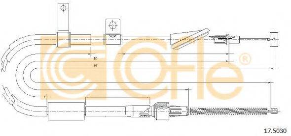 COFLE 175030 Трос, стояночная тормозная система