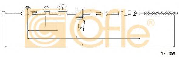 COFLE 175069 Трос, стоянкова гальмівна система