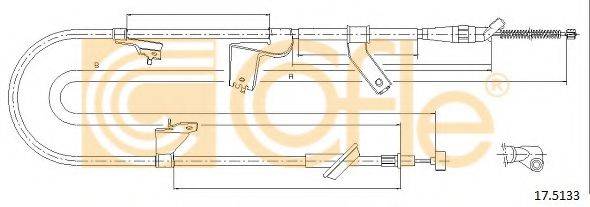 COFLE 175133 Трос, стояночная тормозная система