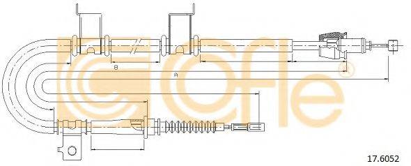 COFLE 176052 Трос, стояночная тормозная система