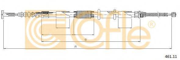 COFLE 46111 Трос, стояночная тормозная система