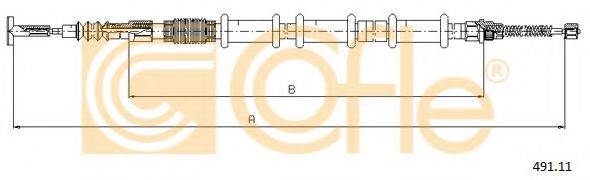 COFLE 49111 Трос, стояночная тормозная система