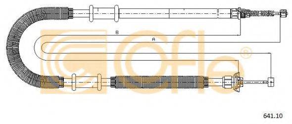 Трос, стоянкова гальмівна система COFLE 641.10