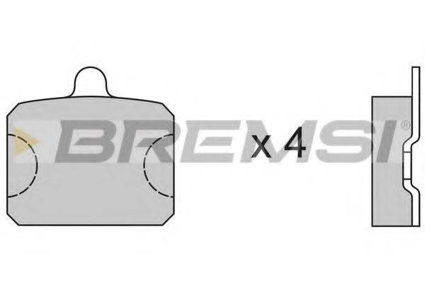 BREMSI BP2126 Комплект тормозных колодок, дисковый тормоз