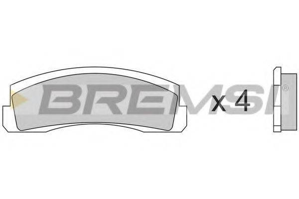 BREMSI BP2138 Комплект тормозных колодок, дисковый тормоз