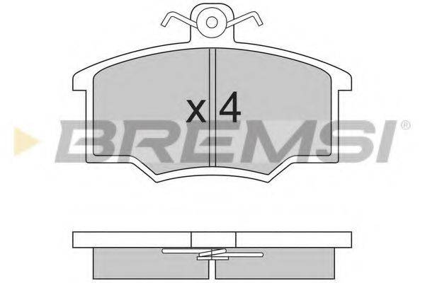 BREMSI BP2143 Комплект тормозных колодок, дисковый тормоз