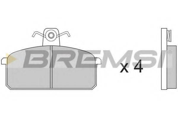 BREMSI BP2151 Комплект тормозных колодок, дисковый тормоз