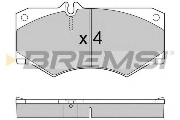 BREMSI BP2238 Комплект тормозных колодок, дисковый тормоз