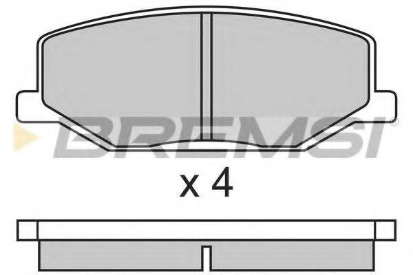 BREMSI BP2278 Комплект тормозных колодок, дисковый тормоз