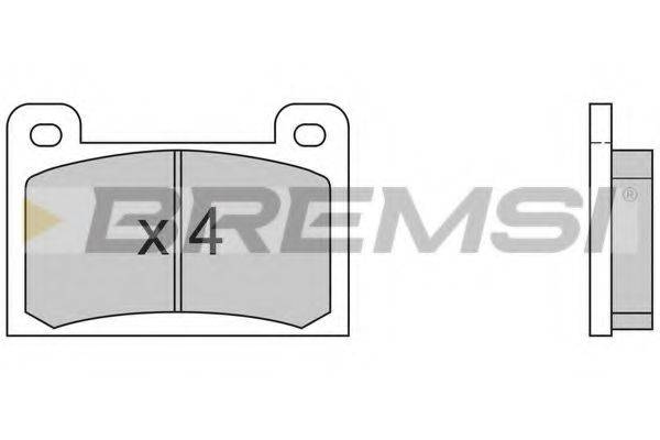 BREMSI BP2354 Комплект тормозных колодок, дисковый тормоз