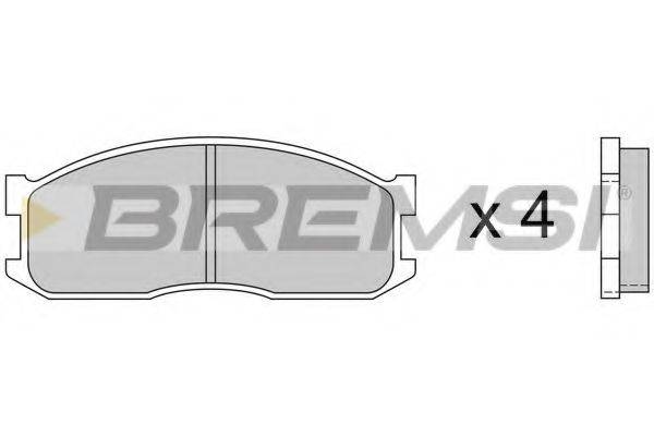 BREMSI BP2389 Комплект гальмівних колодок, дискове гальмо