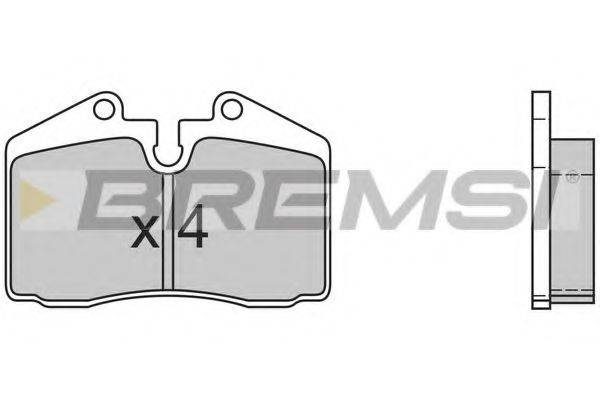 BREMSI BP2399 Комплект тормозных колодок, дисковый тормоз