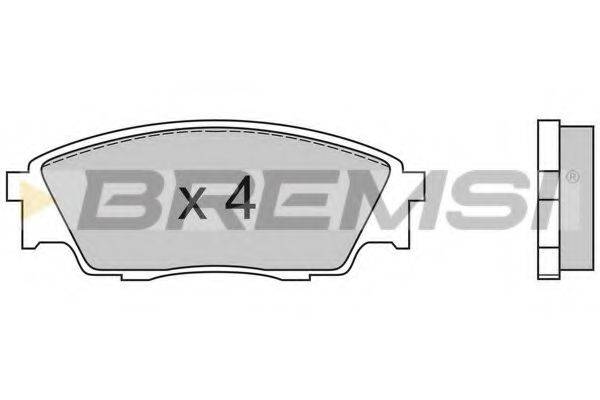 BREMSI BP2446 Комплект тормозных колодок, дисковый тормоз