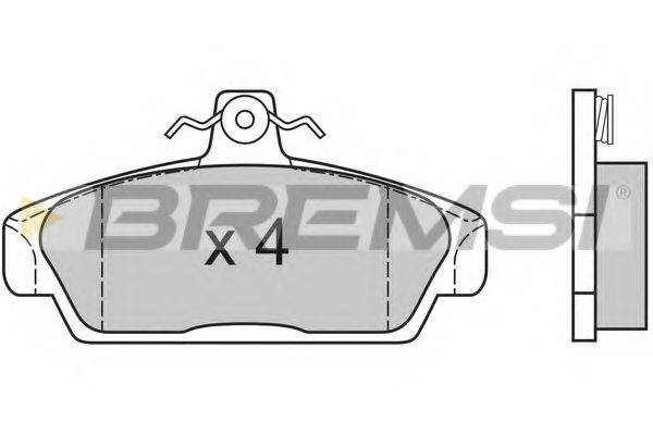 BREMSI BP2529 Комплект тормозных колодок, дисковый тормоз